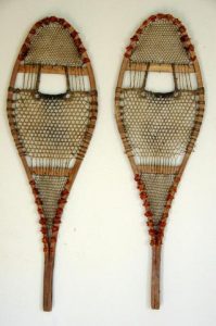 old school snowshoes